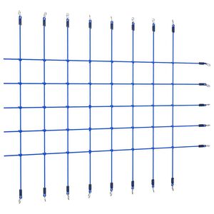 vidaXL Siatka do wspinania, 200x150 cm, niebieska