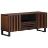 vidaXL Szafka pod telewizor, brązowa, 100x34x46 cm, lite drewno mango