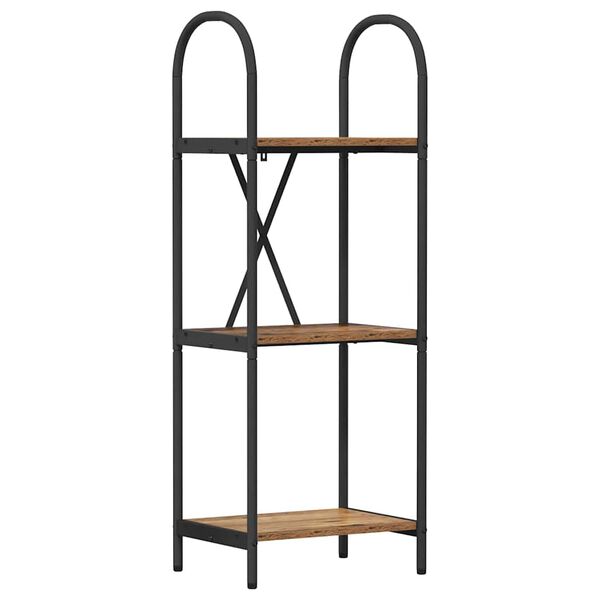 vidaXL P&oacute;łka na książki Stare drewno 40 x 30 x 109 cm