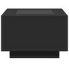 vidaXL Stolik kawowy z LED, czarny, 60x60x40 cm