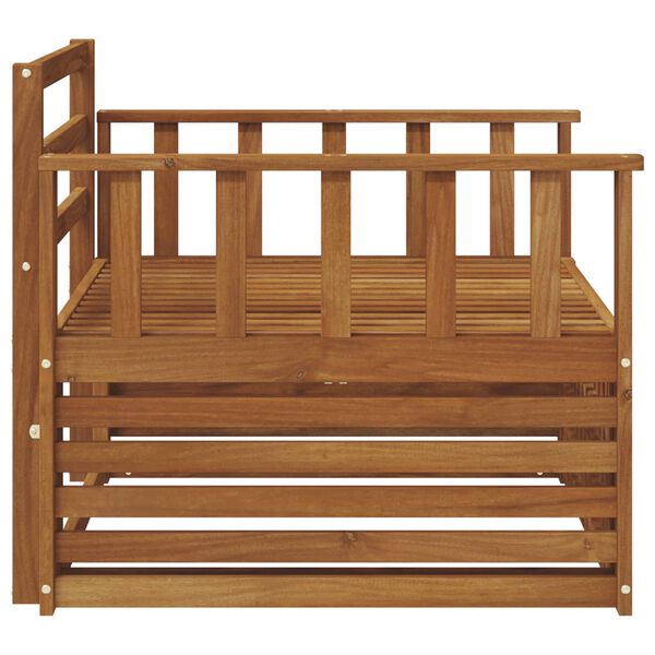 vidaXL 2 Sztuka Sofa z podłokietnikami Lite Drewno Akacji Naturalny