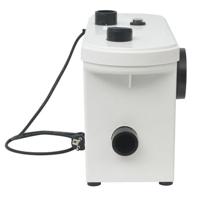 vidaXL Pompa WC z rozdrabniaczem, biała, 600 W
