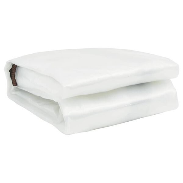 vidaXL Przezroczysta plandeka z oczkami 6x10 m Polietylen