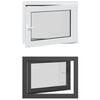 vidaXL Okno piwniczne typu tilt & turn RISOR 80 x 60 cm PVC i szkło