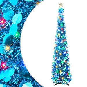 vidaXL Choinka LED pop-up z gwiazdą na czubku 120 cm 50 LED PET
