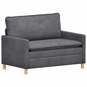 vidaXL Sofa ciemnoszary 126 x 81 x 87,5 cm Poliester