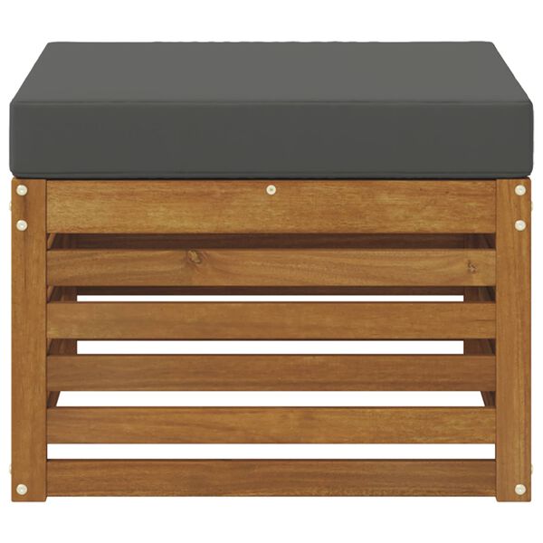 vidaXL Pufa na zewnątrz Lite Drewno Akacji Naturalny