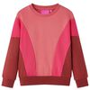 Bluza dziecięca z blokami kolor&oacute;w, r&oacute;ż i henna, 92