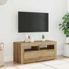 vidaXL Szafka pod TV z oświetleniem LED, dąb artisan, 90x35x40 cm