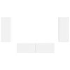 vidaXL Zestaw szafek RTV 2 pcs Biały Materiał drewnopochodny