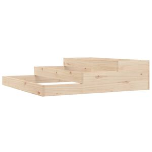 vidaXL Donica, 107x107x27 cm, lite drewno sosnowe
