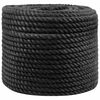 vidaXL Lina Jutowa 10 mm Czarny 100% juta Tossa