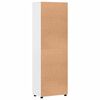 vidaXL Highboard z p&oacute;łką Wysoki połysk biały 60 x 35 x 182 cm