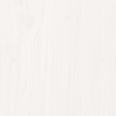 vidaXL Skrzynia ogrodowa, biała, 115x49x60 cm, lite drewno sosnowe