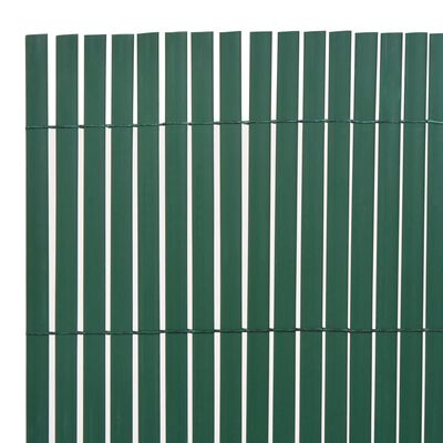 vidaXL Dwustronne ogrodzenie ogrodowe, PVC, 90x300 cm, zielone