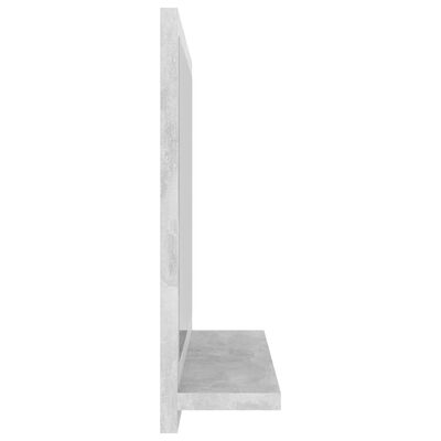 vidaXL Lustro łazienkowe, szarość betonu 40x10,5x37 cm