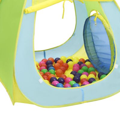 vidaXL Namiot do zabawy dla dzieci, ze 100 piłeczkami, kolorowy