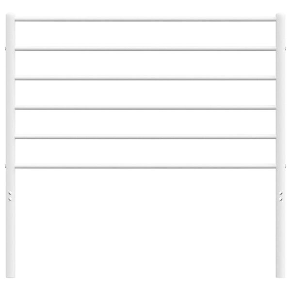 vidaXL Metalowe wymienne wezgłowie, białe, 80 cm