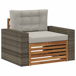 vidaXL Środkowa sofa ogrodowa naturalny