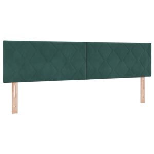vidaXL Zagł&oacute;wek Ciemna zieleń 180 cm Aksamit