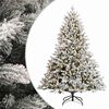 vidaXL Sztuczna choinka z zawiasami 120 cm 150 LED Ciepła biel