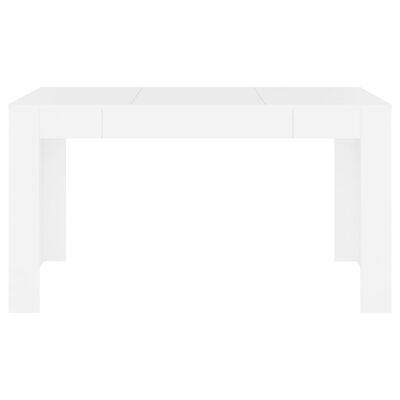 vidaXL Stół jadalniany, biały, 140x74,5x76 cm, płyta wiórowa