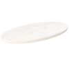 vidaXL Blat stołu, biały, 80x40x2,5 cm, lite drewno sosnowe, owalny