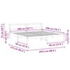vidaXL Ramka ł&oacute;żka Brązowy 200 x 200 cm Lite drewno sosnowe