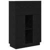vidaXL Biurko Czarny Dąb 71.5 x 31.5 x 106.5 cm Drewno inżynieryjne