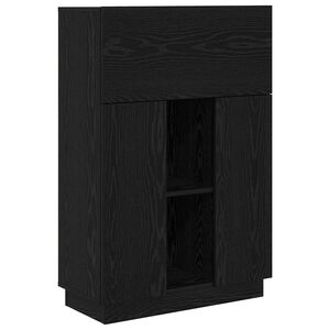 vidaXL Biurko Czarny Dąb 71.5 x 31.5 x 106.5 cm Drewno inżynieryjne