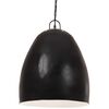 vidaXL Industrialna lampa wisząca, 25 W, czarna, okrągła, 42 cm, E27