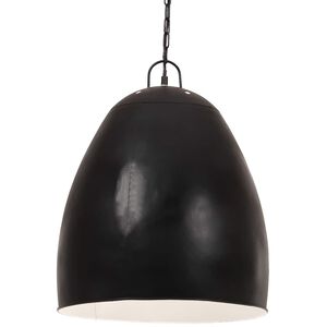 vidaXL Industrialna lampa wisząca, 25 W, czarna, okrągła, 42 cm, E27