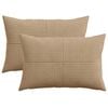 vidaXL Poszewka na poduszkę 2 pcs ALMELO brązowy 30 x 50 cm sztruks