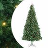 vidaXL Sztuczna choinka z podstawą Zielony 300 cm PVC, Metal i Plastik