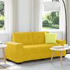 vidaXL Sofa dwuosobowa, ż&oacute;łta, 180x77x82 cm, aksamit
