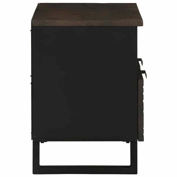 vidaXL Jednostki telewizyjne z szufladą orzech włoski 70 x 33 x 46 cm