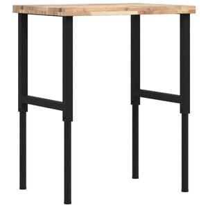 vidaXL Stolik roboczy, 80x60x(73-99,5)cm, prostokątny, drewno akacjowe
