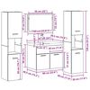 vidaXL Zestaw mebli łazienkowych z przechowywaniem 4 pcs Stare drewno