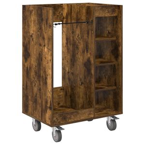 vidaXL Szafka golfowa z kołem Gładki Dąb wędzony 65 x 45 x 98 cm