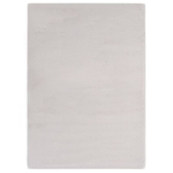 vidaXL Dywanik, 80x150 cm, sztuczne futro kr&oacute;lika, szary