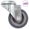 vidaXL 32 skrętne k&oacute;łka z otworami na śrubę, 50 mm