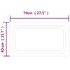 vidaXL Lustro łazienkowe z LED, 70x40 cm