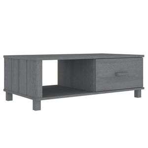 vidaXL Stolik kawowy HAMAR, ciemnoszary, 100x55x35 cm, lita sosna