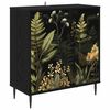 vidaXL Bufet RHENEN Czarny dąb 69 x 33 x 76 cm Drewno inżynieryjne