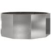 vidaXL Donica Srebrny 120 x 120 x 50 cm Stal nierdzewna