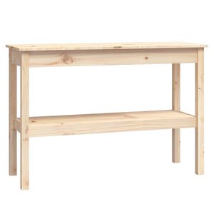 vidaXL Stolik konsolowy, 110x40x75 cm, lite drewno sosnowe