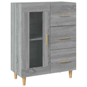 vidaXL Szafka, szary dąb sonoma, 69,5x34x90cm, materiał drewnopochodny