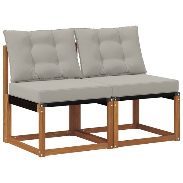 vidaXL 2 Sztuka Sofa środkowa na zewnątrz
