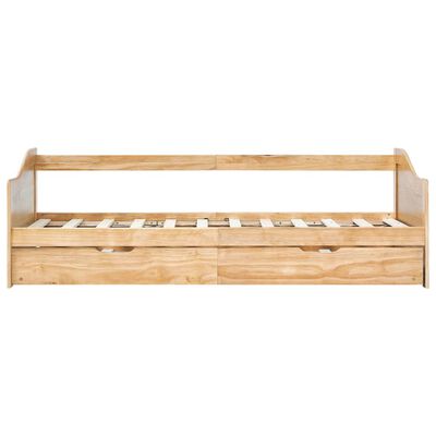 vidaXL Rozkładana rama łóżka/sofy, drewno sosnowe, 90x200 cm