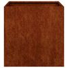 vidaXL Doniczka Rusty 40x40x40 cm Stal nierdzewna